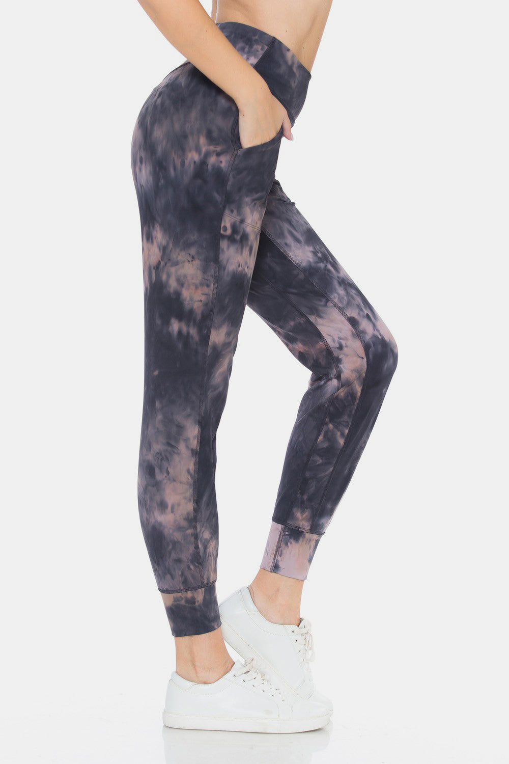 Leggings Depot Tie-Dye High Waist Cropped Leggings Bagz and Tagz