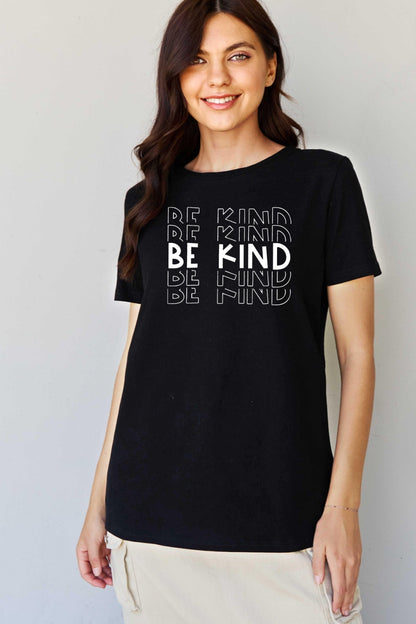 Simply Love Full Size BE KIND Graphic T-Shirt Bagz and Tagz