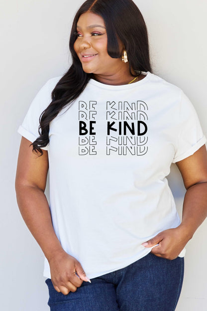 Simply Love Full Size BE KIND Graphic T-Shirt Bagz and Tagz