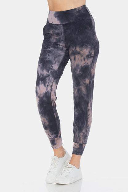 Leggings Depot Tie-Dye High Waist Cropped Leggings Bagz and Tagz